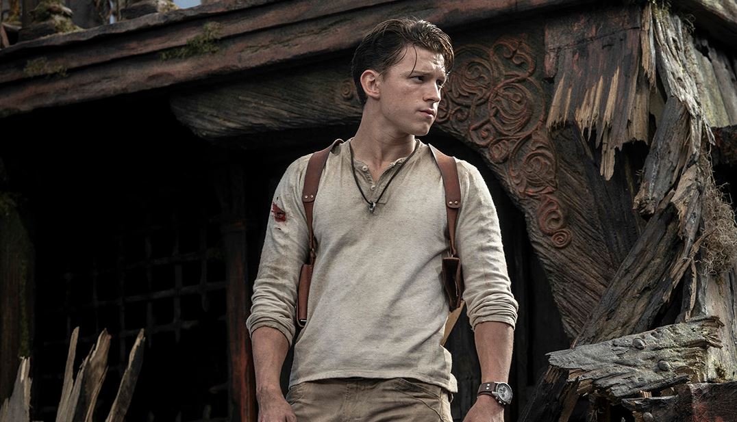 Tom Holland as Nathan Drake in the Uncharted movie