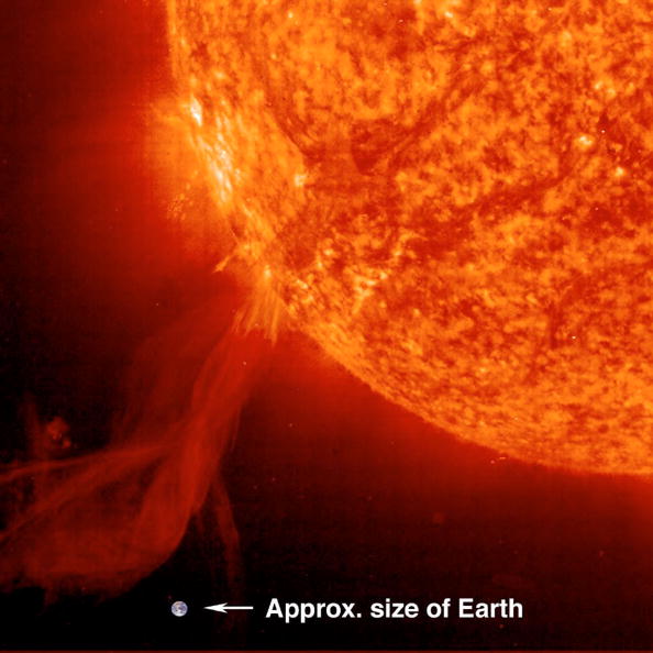 新的巨大的太阳耀斑释放粒子可能导致广域无线停电| NASA捕获太阳活动