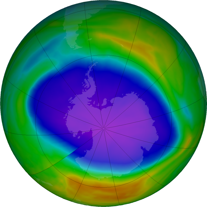 NASA Antarctic Ozone Hole