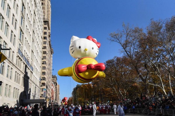 一年一度的感恩节游行在纽约举行