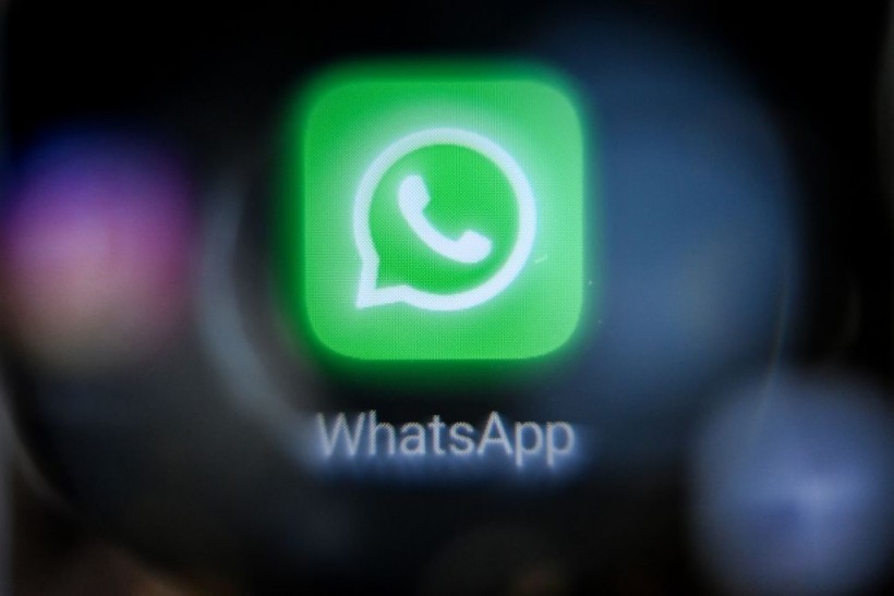 Whatsapp's logo on a smartphone screen