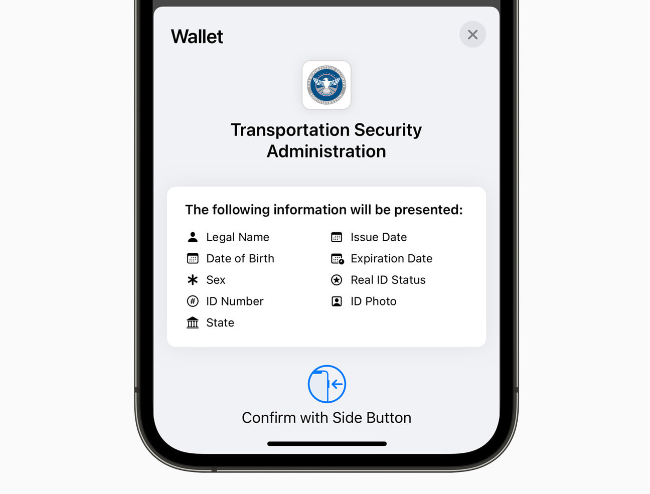 TSA to Accept Apple Wallet IDs