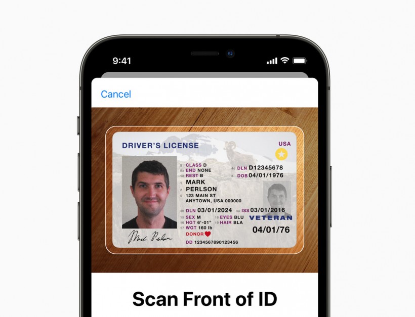 Apple Wallet Driver's License