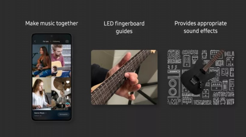 CES 2022: Samsung Brings ZamStar Smart Guitar System with LED-lit Fretboard