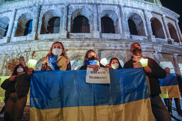protesters against ukraine war