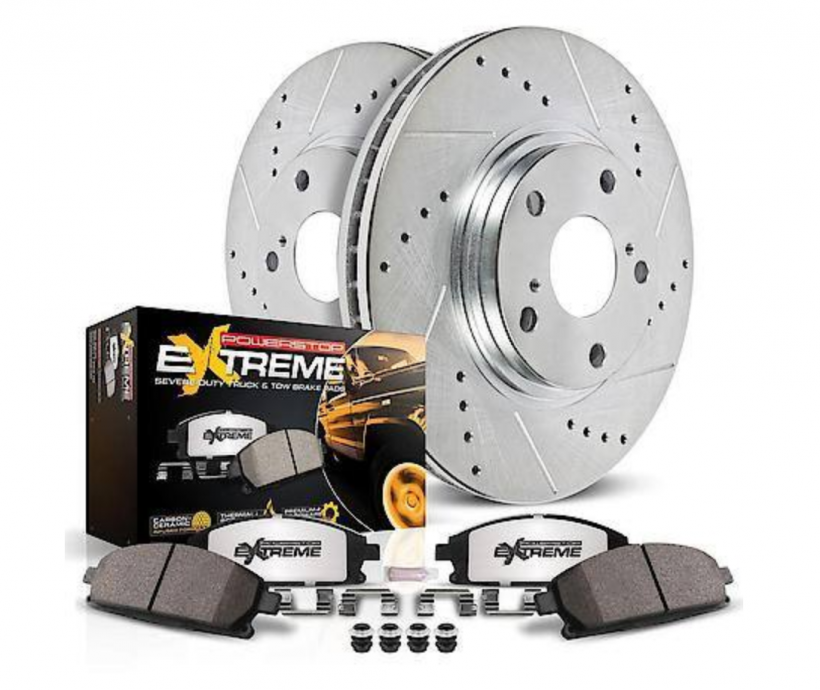 Advance Auto Parts Power Stop Z36 Truck and SUV Carbon-Fiber Ceramic Brake Pad and Drilled & Slotted Rotor Kit