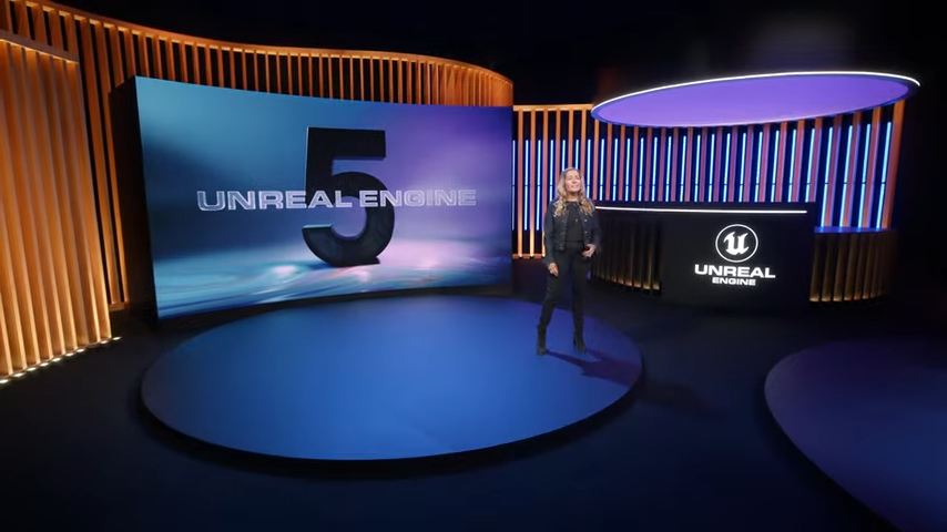 unreal engine 5 debuts amid the Epic games broadcast