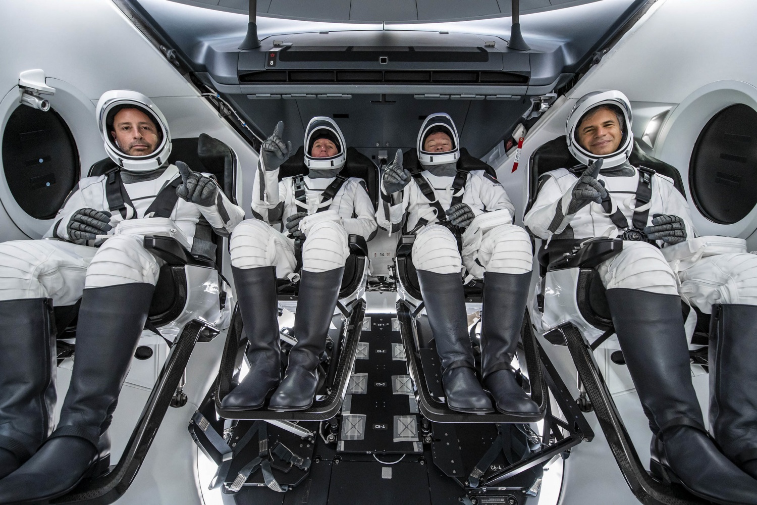 Crew in SpaceX Dragon