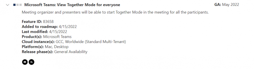 Together Mode feature