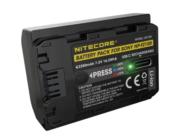Nitecore Offers Camera Batteries With Built-in USB-C Charging Port to Rival Sony's