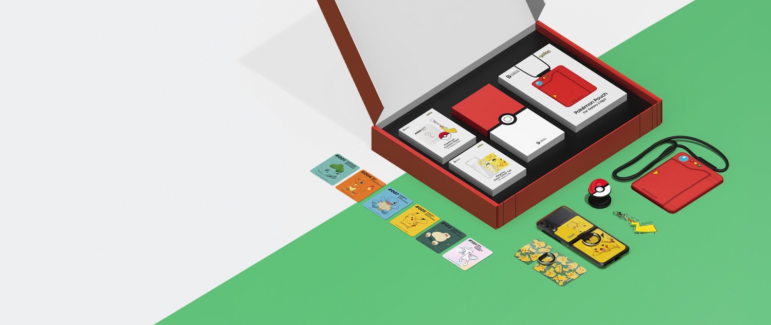 Samsung Galaxy Z Flip 3 Pokemon Edition and collectible accessories  launched - Yanko Design