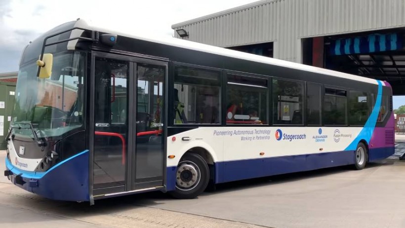 self driving bus stagecoach