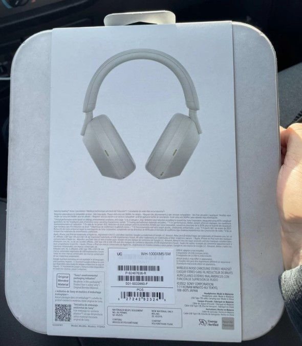 Sony WH-1000XM5's Retail Packaging Leaked on Reddit | Here's What the Rumor Says