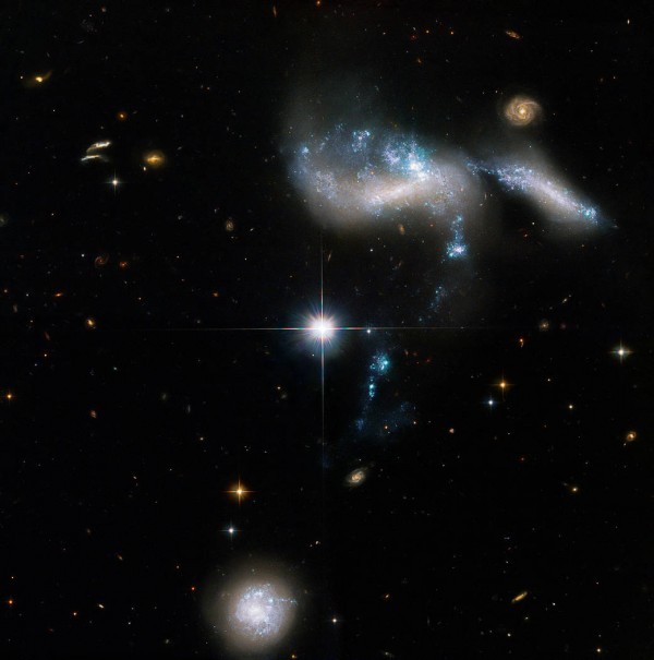 NASA’s Hubble Telescope Encounters Birth of A Star Flowing Between Galaxies
