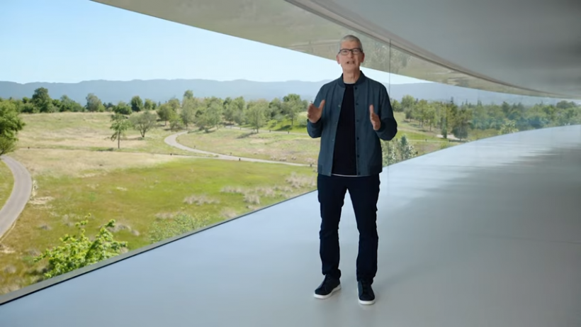 Tim Cook stands front and center amid the Apple WWDC 2022 event as it kicks off in styles. 
