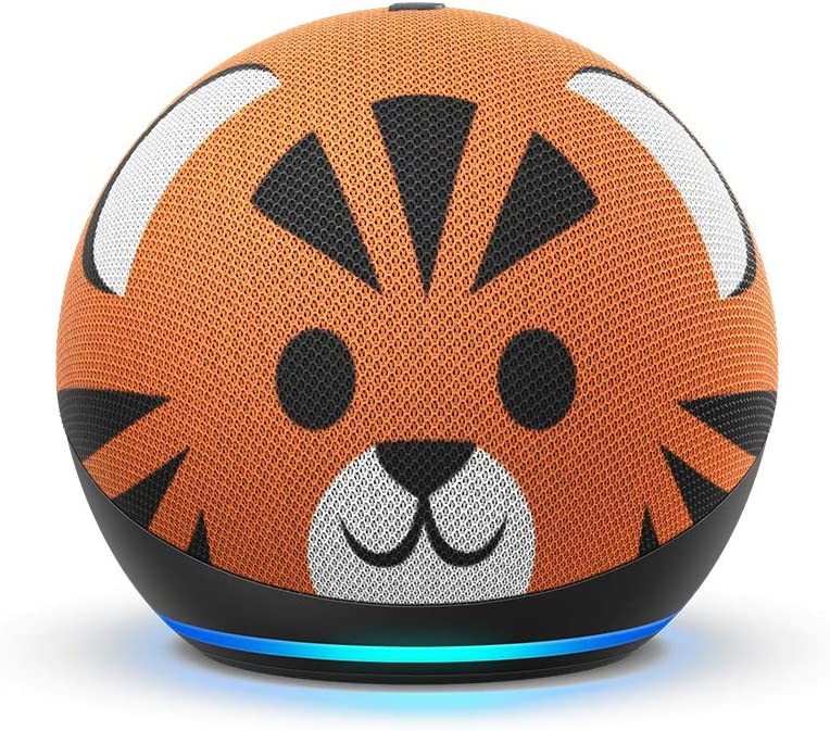 Echo Dot (4th Gen) Kids | Designed for kids, with parental controls | Tiger