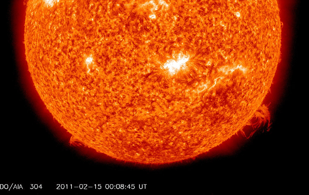 Physicists Watch Sun Send Forth 8 Barrage of Violent Solar Flares