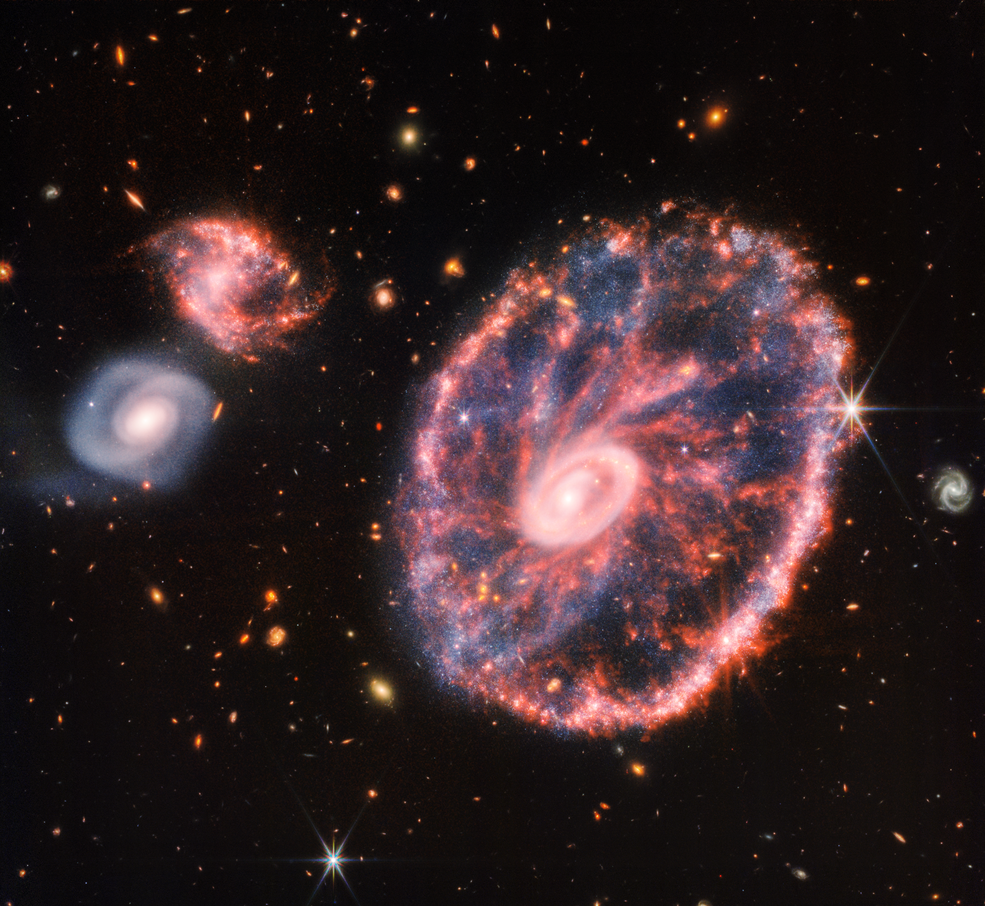 nasa-s-james-webb-space-telescope-snaps-the-enchanting-turmoil-of-cartwheel-galaxy-with-crisp-details