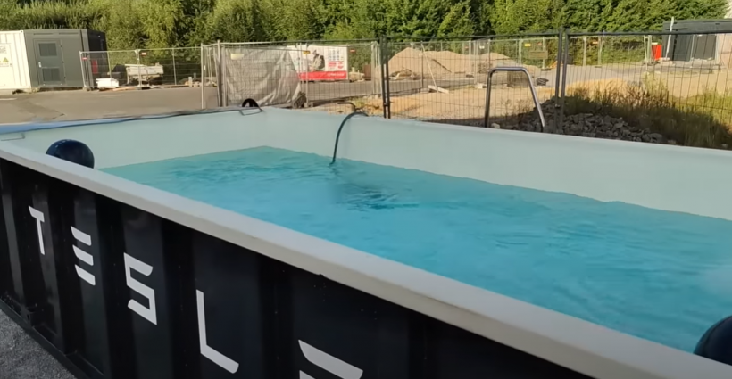 Tesla Supercharger Station's Solar-Powered Pool Opens in Germany! Here's What Drivers Need to Access It