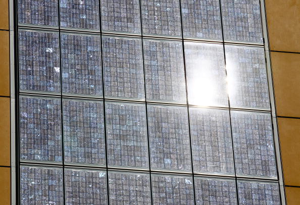 Photovoltaic Facade At Berlin Twin Towers