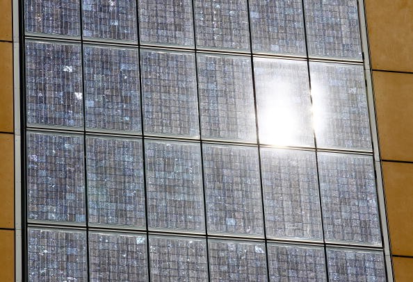 Photovoltaic Facade At Berlin Twin Towers
