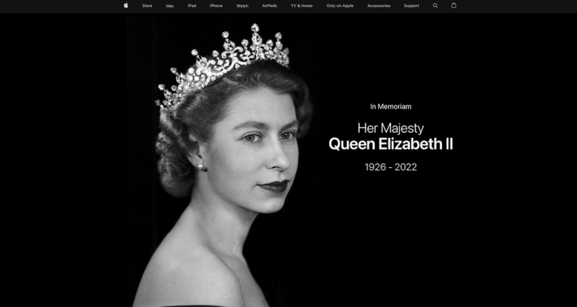 Apple Commemorates Queen Elizabeth II
