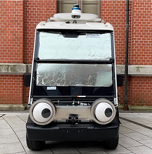 This Pair of 'Cartoonish' Eyes Attached to Self-Driving Vehicle Prioritizes Pedestrian Safety on the Roads, Researchers Say
