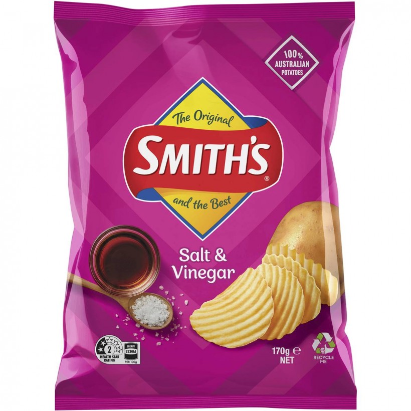 Smiths Crinkle Cut Salt & Vinegar Chips 