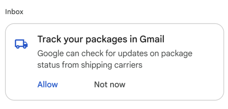 Gmail Package Tracker