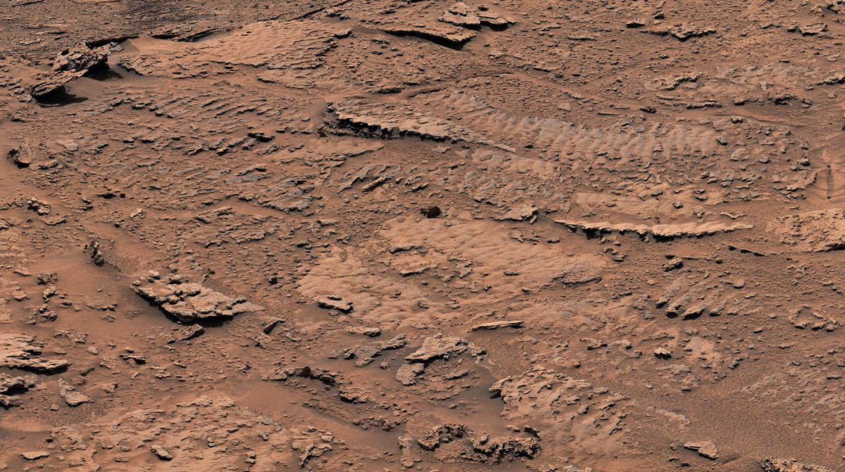 NASA's Curiosity Rover Discovers Ancient Wave Ripple Marks on Mars