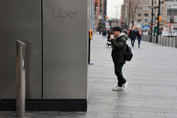 Uber Driver Organize 24-Hour Strike Outside The Company's NYC Headquarters