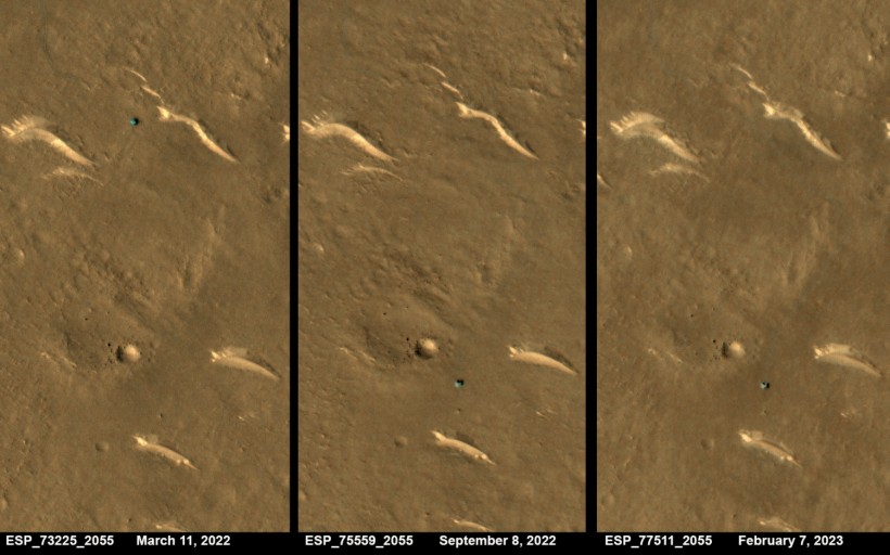 NASA HiRISE captures Zhurong