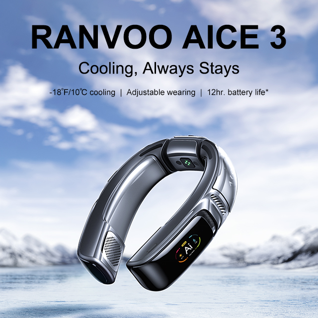 Ranvoo Aice3 ネッククーラー Metaura OS首掛けクーラー - ヘッドフォン