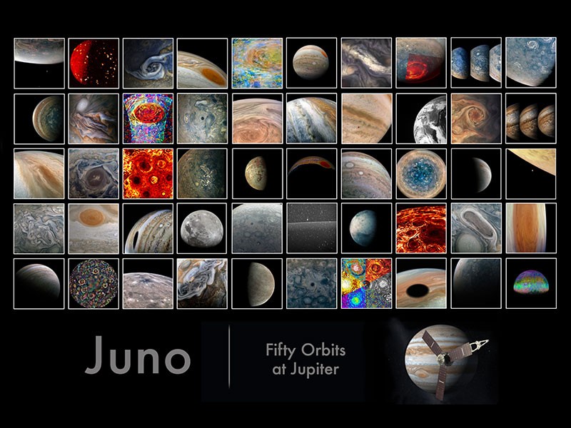 Juno Marks 50 Orbits Around Jupiter