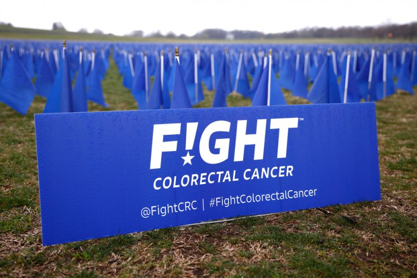 Colorectal Cancer Awareness Installation On The National Mall Showcasing The Increasing Number Of Cases In Young Adults