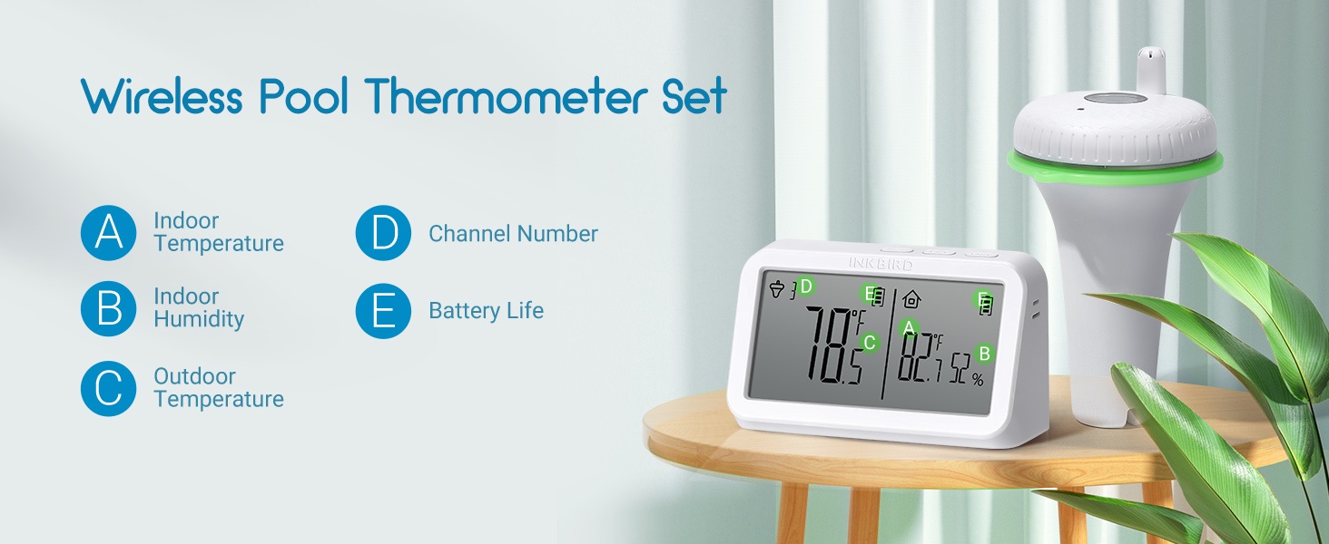 Wireless Pool Thermometer Set IBS-P02R — INKBIRD
