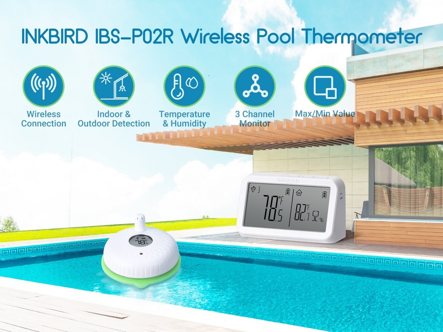 Inkbird Pool Thermometer IBS-P02R Review - SmartHomeScene