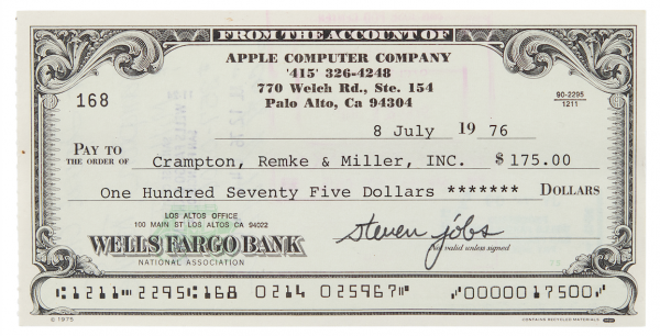 Steve Jobs' Signed Check Sells for Over $100K at an Auction, It is Not Even 1st-Gen iPhone | Tech Times