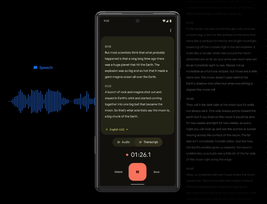 Google Recorder App Gets Optimized UI For Large-Screen Devices Ahead of Pixel Fold, Tablet's Release