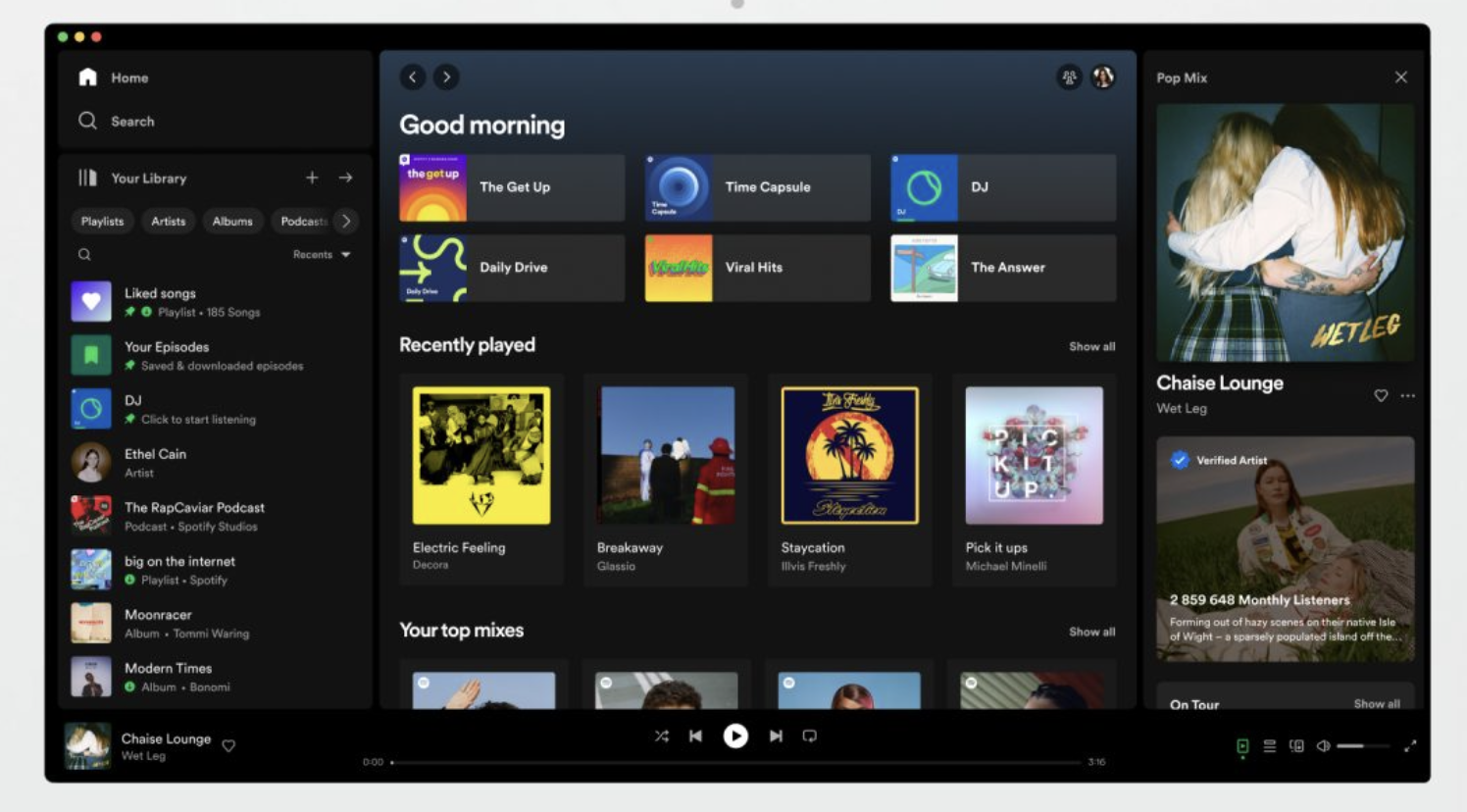 Spotify Desktop UI Upgrade
