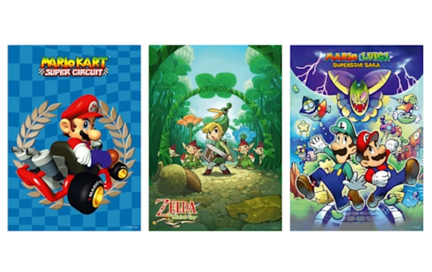 My Nintendo Store Adds 3 New Game Boy Advance Posters as Exclusive Rewards — 'Mario Kart', 'The Legend of Zelda,' and 'Mario & Luigi'