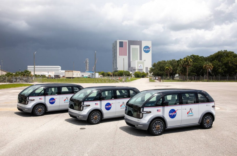 New Fleet of Vehicles for NASA’s Artemis Crews Arrives at Kennedy