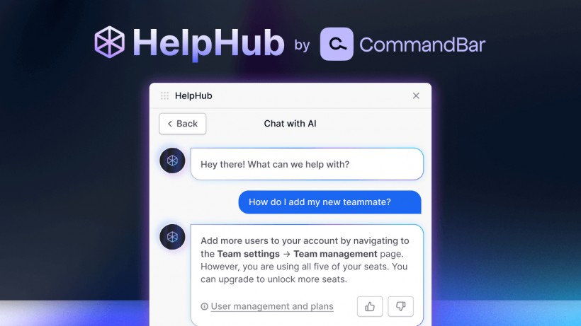 CommandBar HelpHub