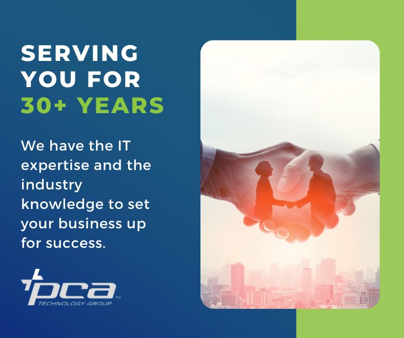 PCA Technology Group 30 Years 