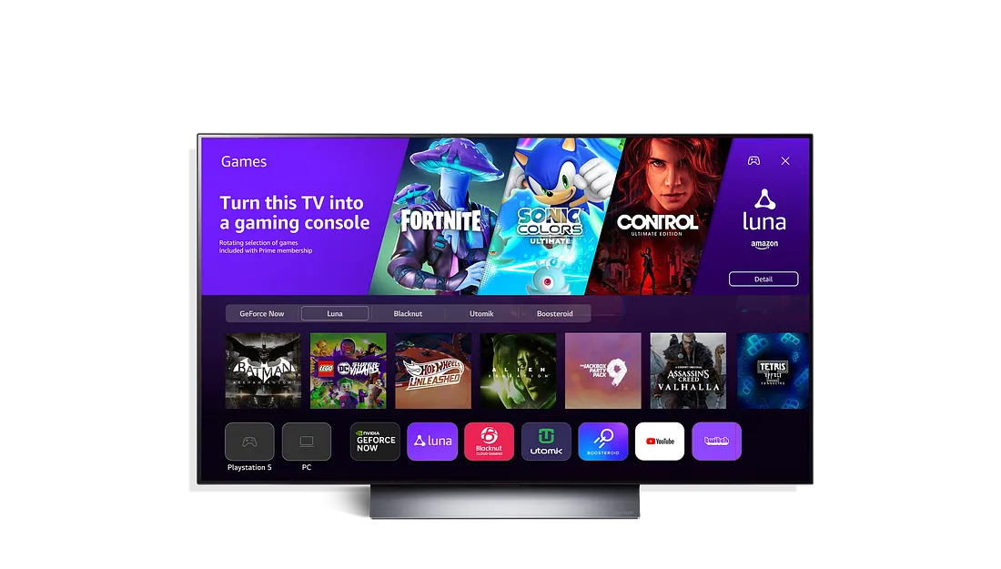 Amazon Teams Up With LG to Introduce Luna App on Smart TVs