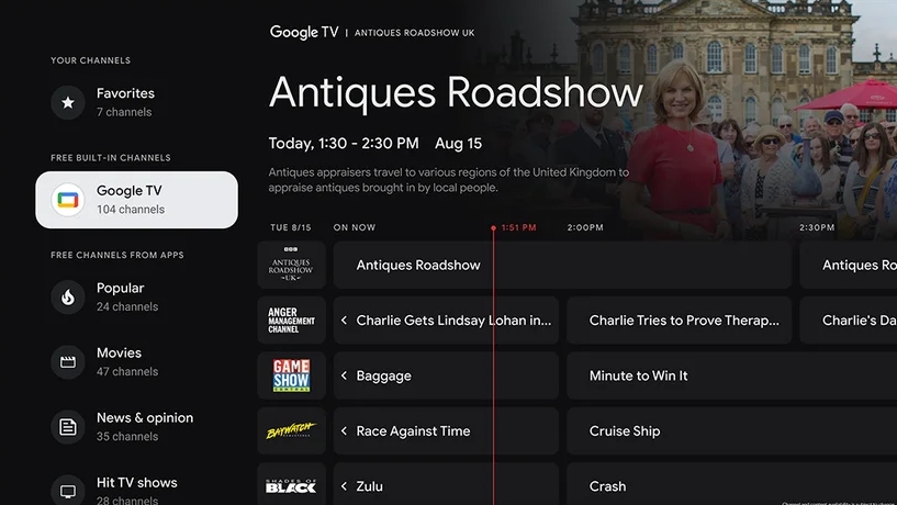 Google TV Unleashes 25+ FREE New Channels for US Users, Featuring Baywatch, Top Gear, and More!
