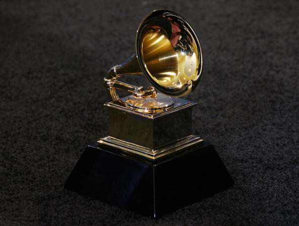 The trophy of the Grammy Awards in Los A...