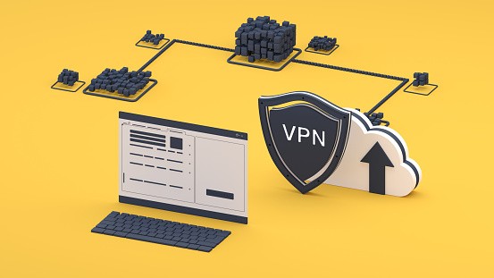 Abstract VPN digital background 