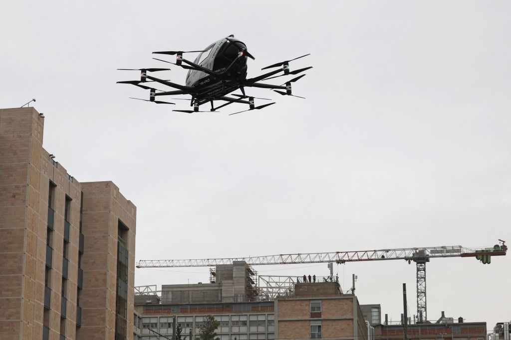 Israel Begins Flying Chinese Drone Taxi Over Jerusalem in Bid to Ease Country’s Traffic Congestion