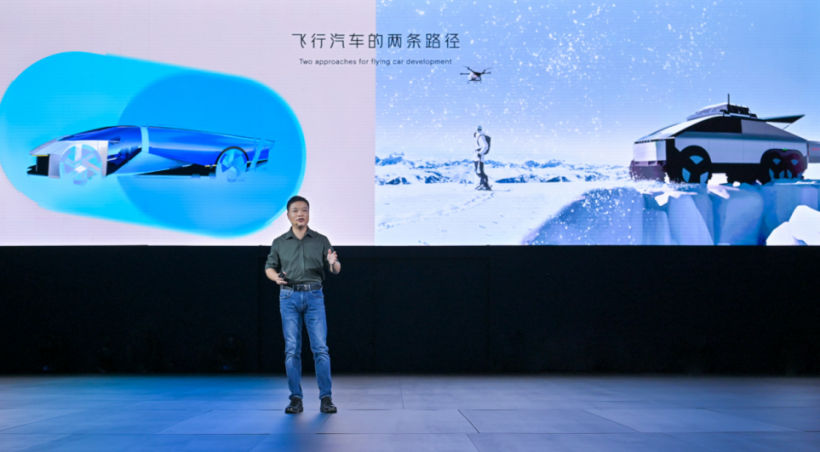 XPENG Tech Day 2023 – Xiaopeng He unveiling the modular flying car